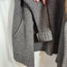 Joie Faux fur sweater cardigan coat wool yak blend