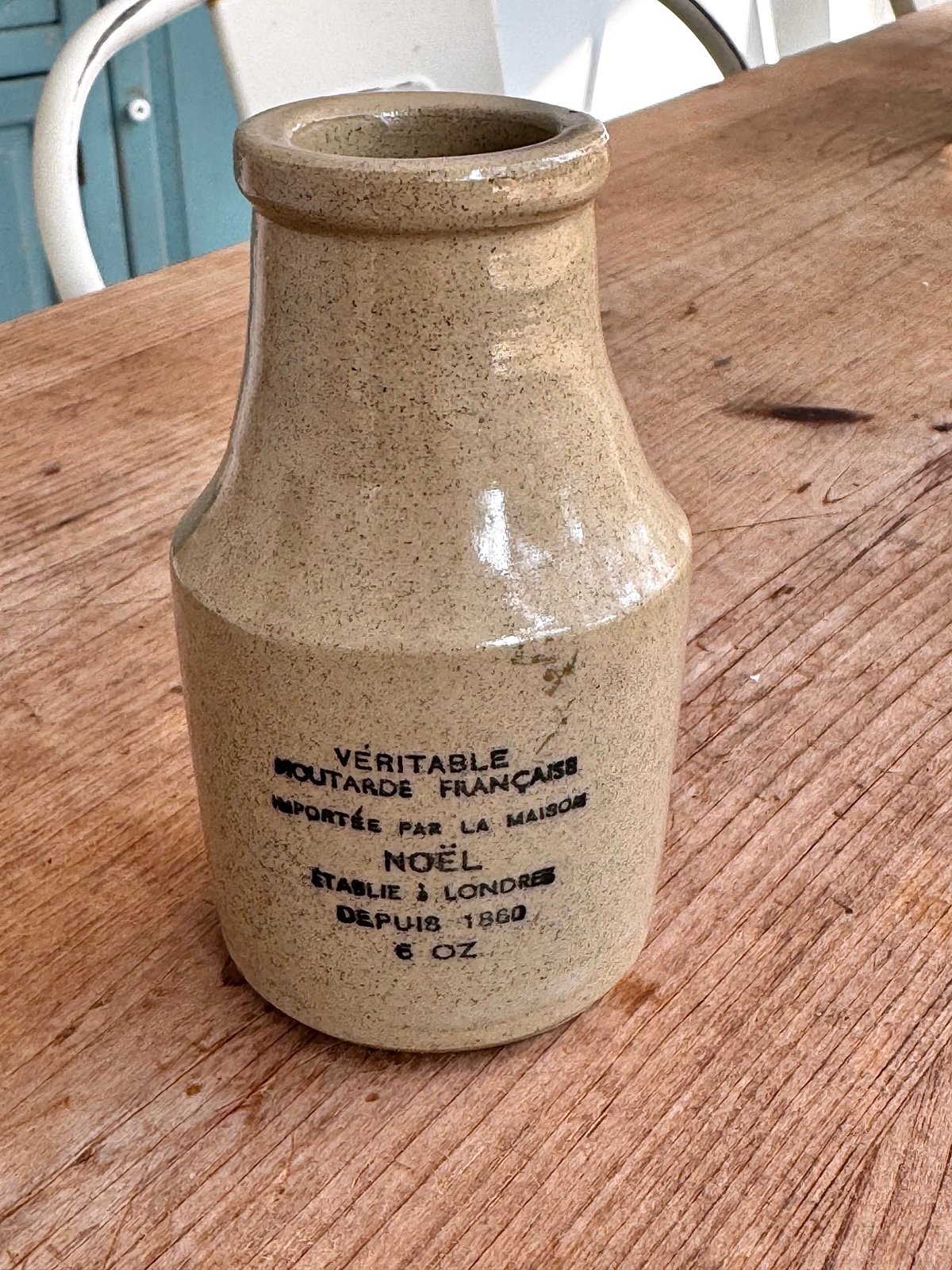 Vintage French Mustard Advertising Pot