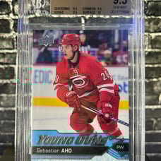2016 Upper Deck SEBASTIAN AHO Young Gun Beckett 9.5