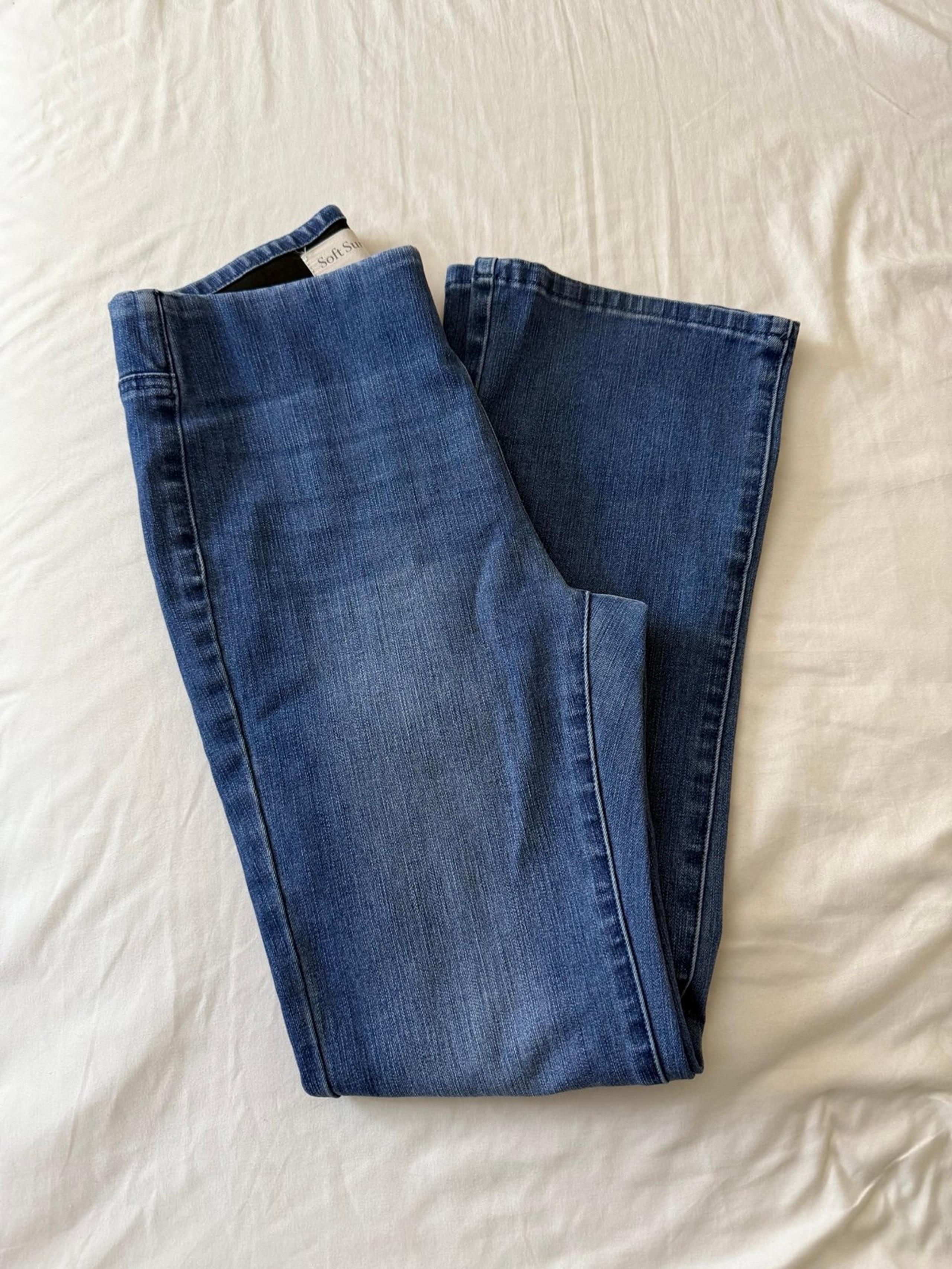 Soft Surroundings Women's Blue Flare Jeans PXS