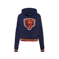 Size L New Women's NFL Chicago Bears Retro Classic Cropped PO Hoodie