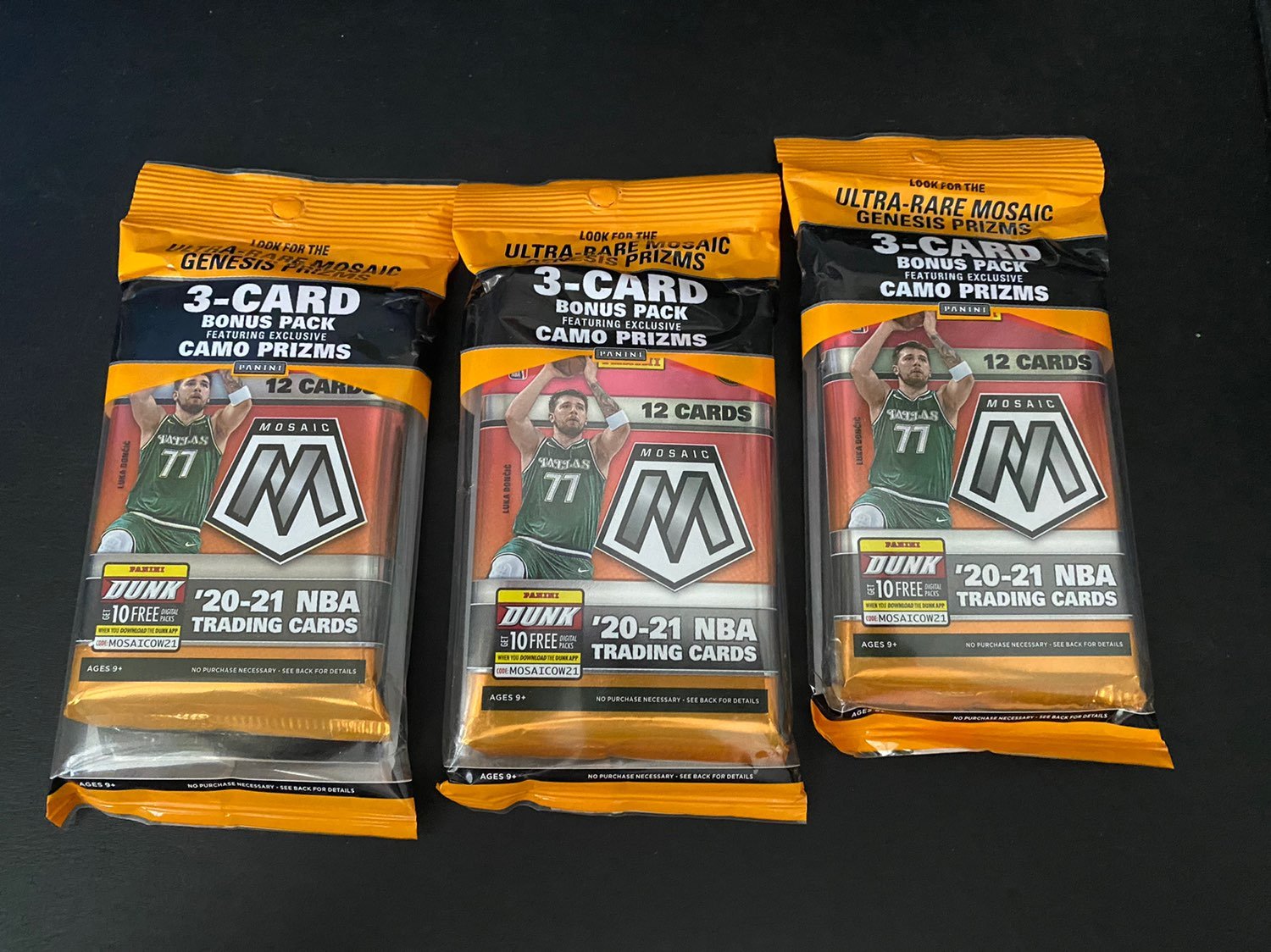 2021 Panini NBA Mosaic Basketball Multi Pack x3