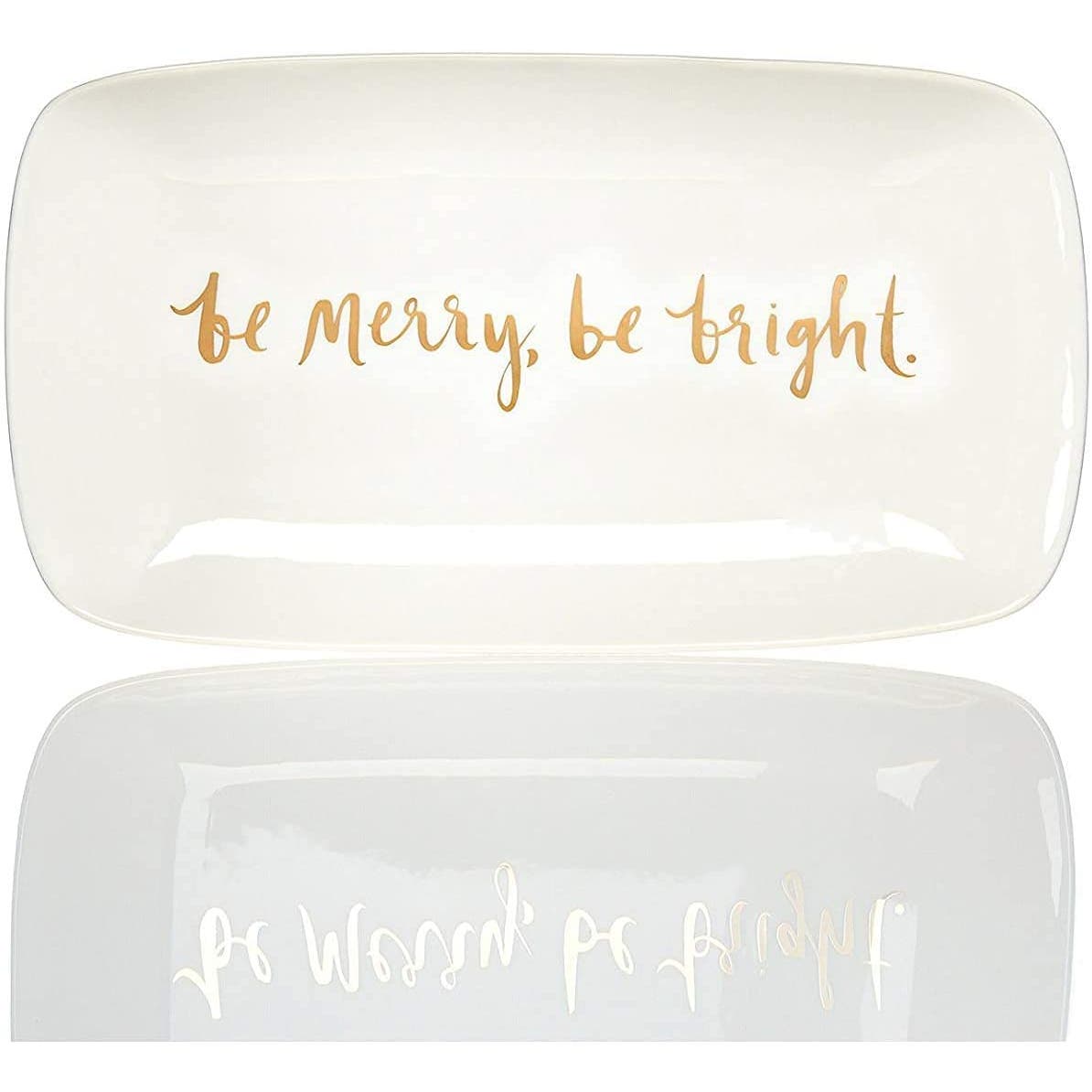 Kate Spade New York Arbor Village Holiday Christmas Be Merry Hors D'Oeuvre Tray