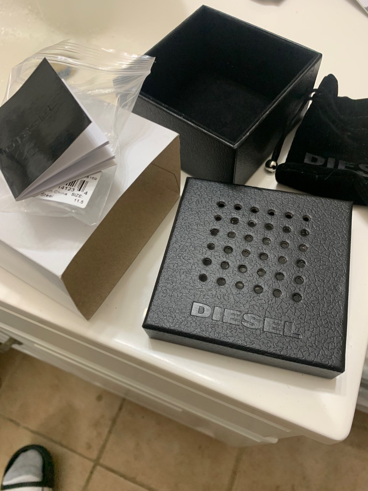 Diesel Mens selling logo ring