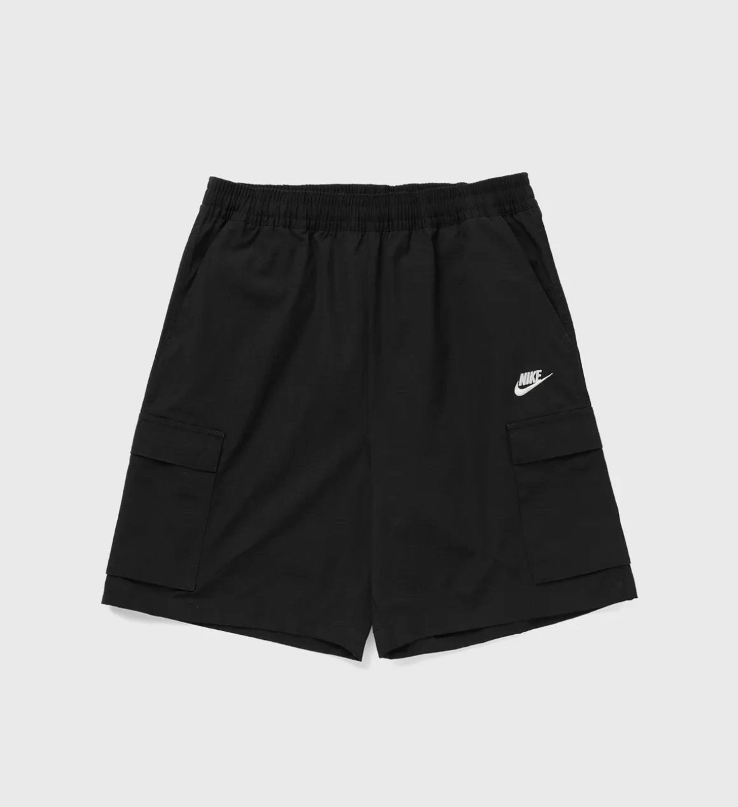 Nike Men's Club Woven Cargo Shorts Drawstring Waist Black Size S NEW WITH TAGS!
