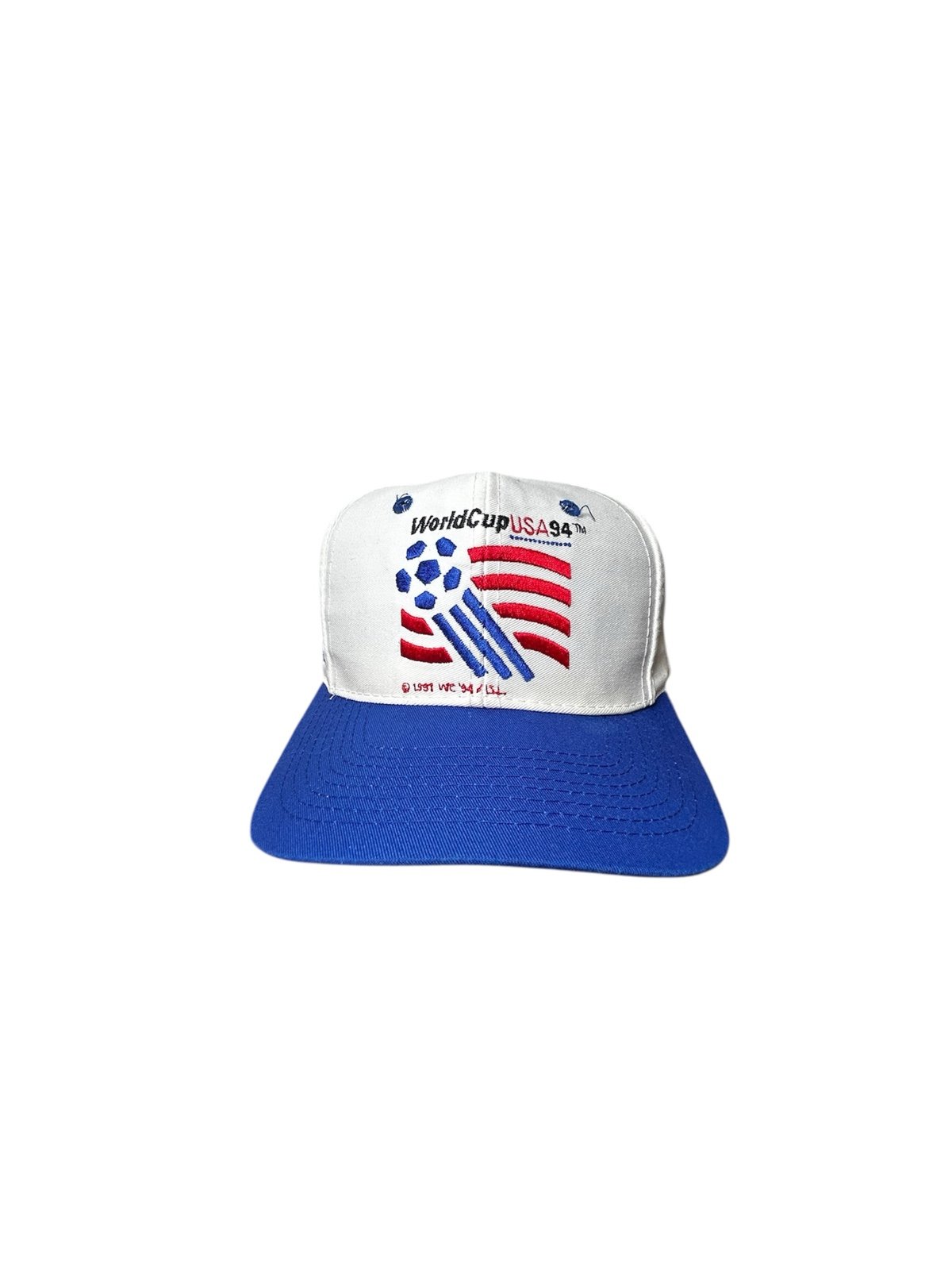 VINTAGE USA World Cup 1994 Hat White Snapback Hat Apex One Soccer Team VTG