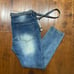 Fear Of God Distressed Denim Slim Leg Blue Jeans NWT Men's Size 40 x 30