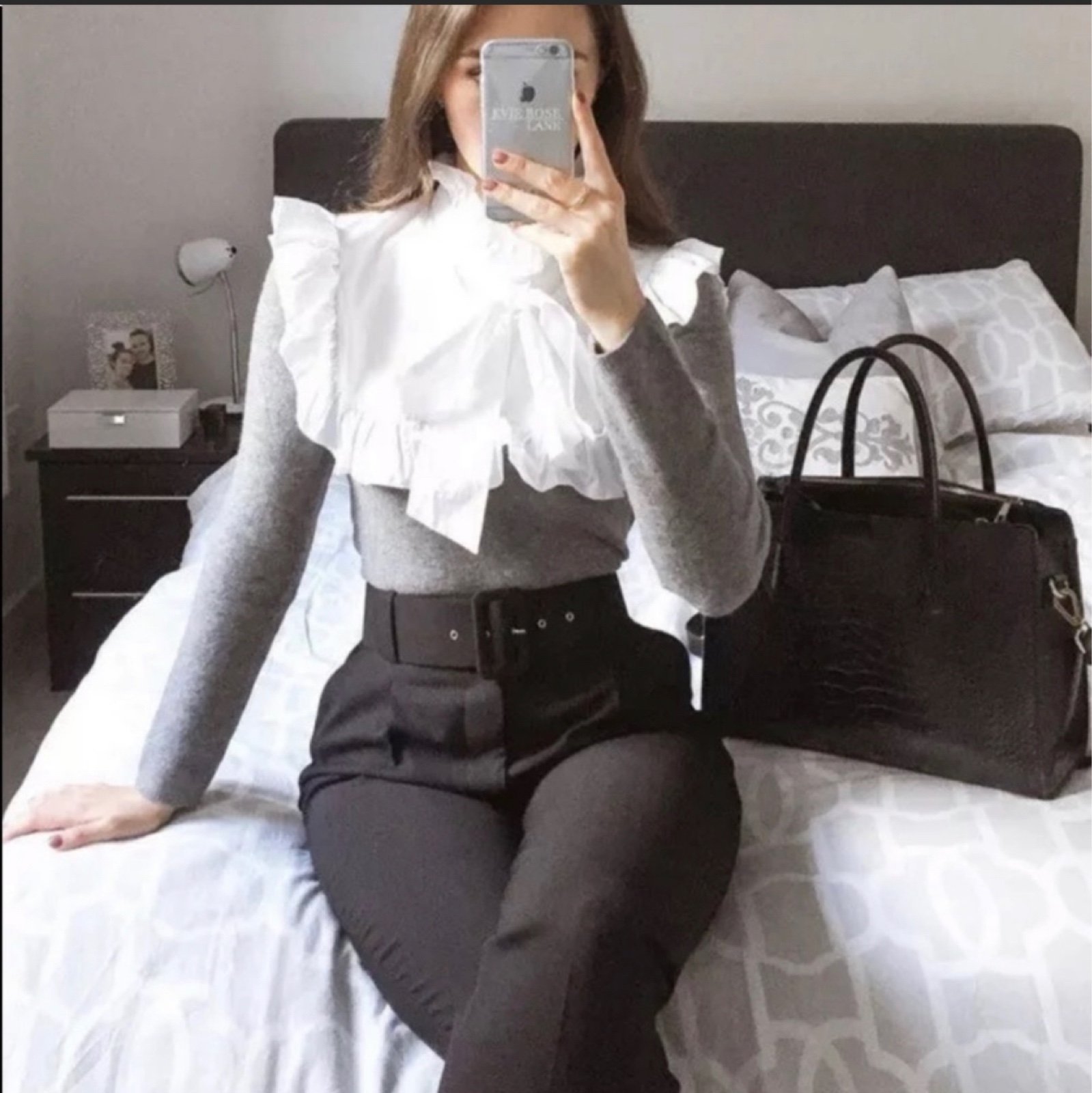 ZARA combination knit sweater