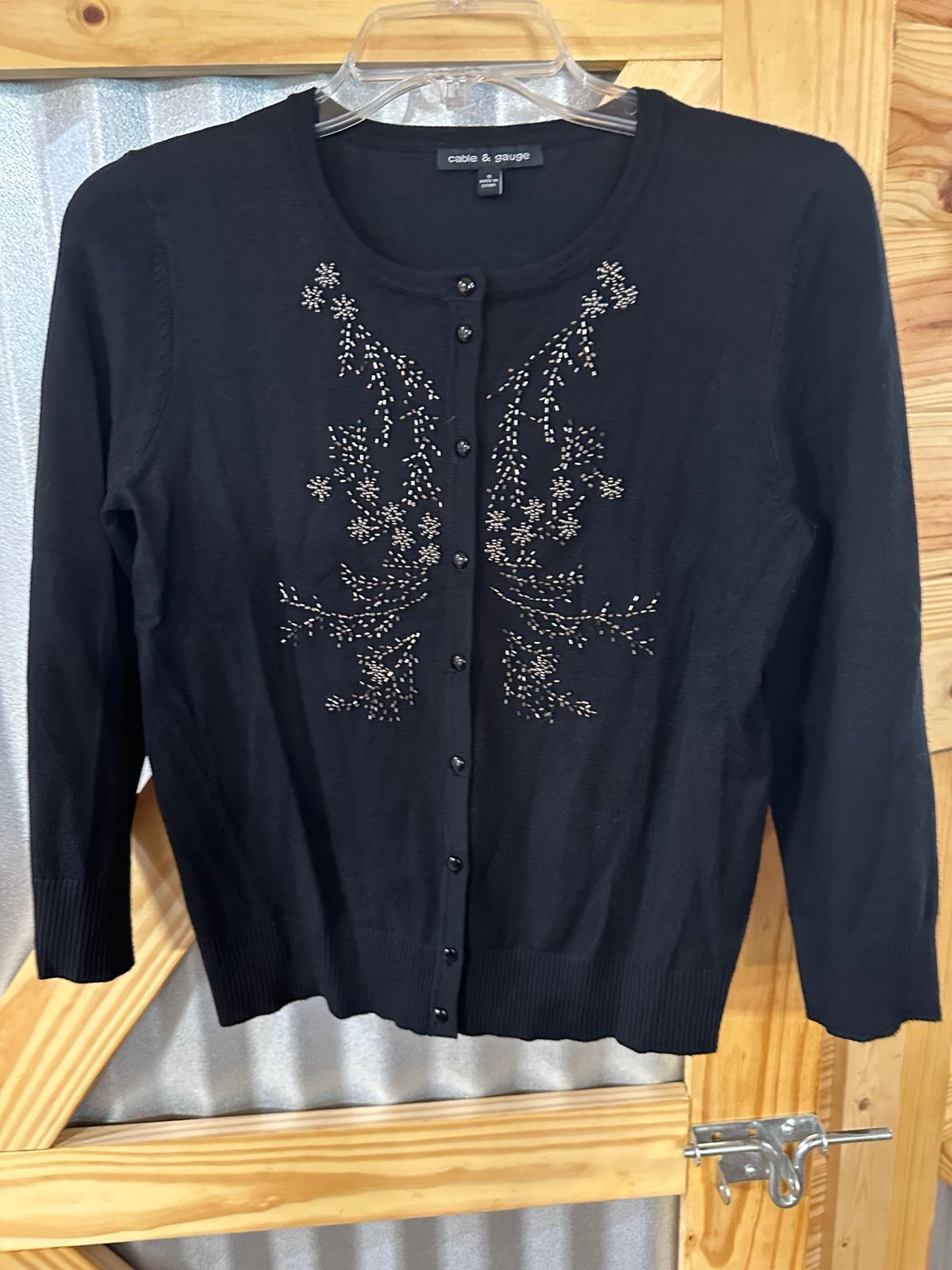 Cable Gauge Beaded Cardigan Sweaters for Women Mercari