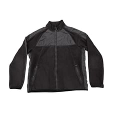Calvin Klein Men’s Classic Full-Zip Fleece Jacket Black Medium Lightweight