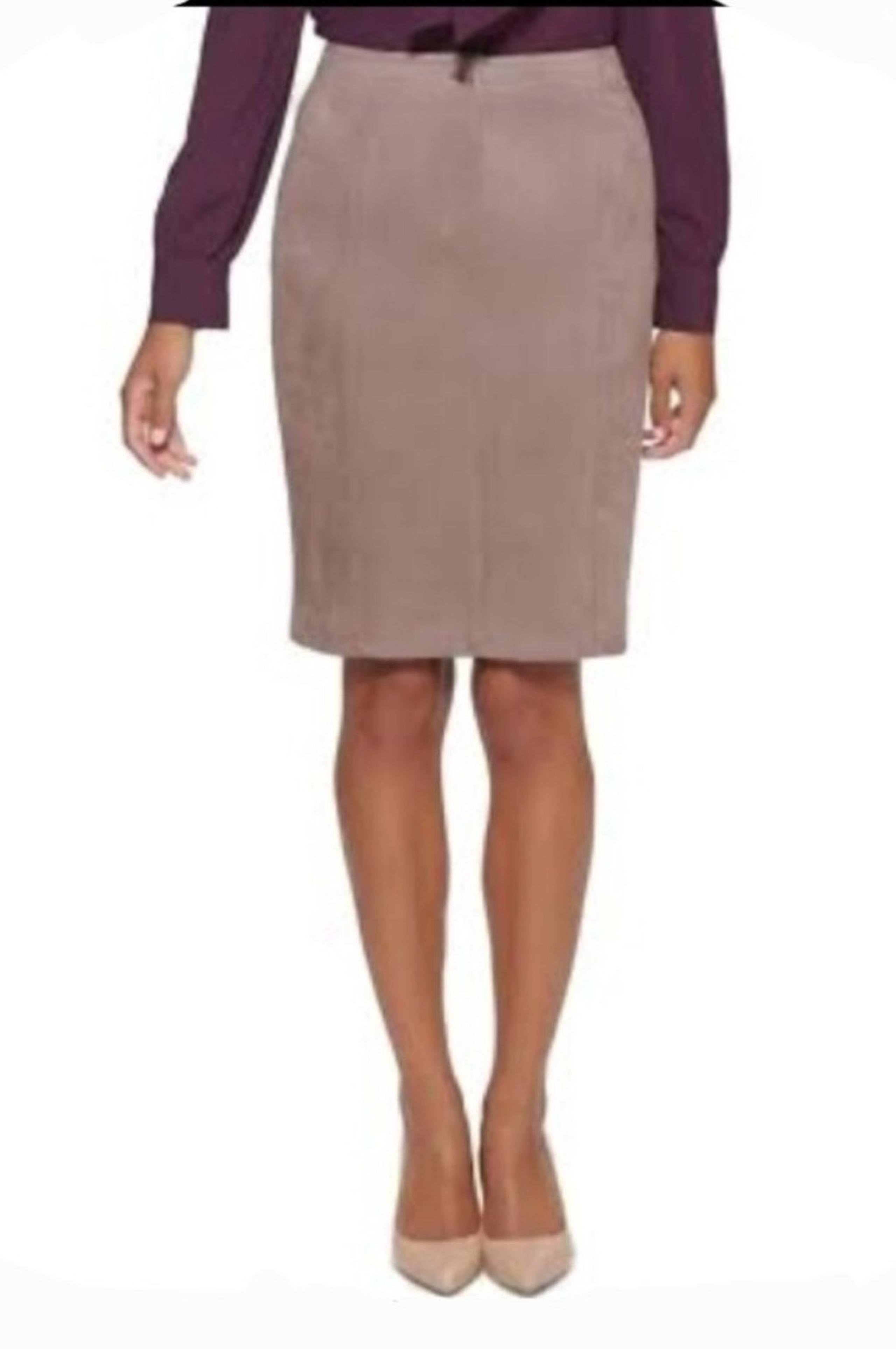 MARC NEW YORK Faux Suede Pull-on Pencil Skirt NWOT