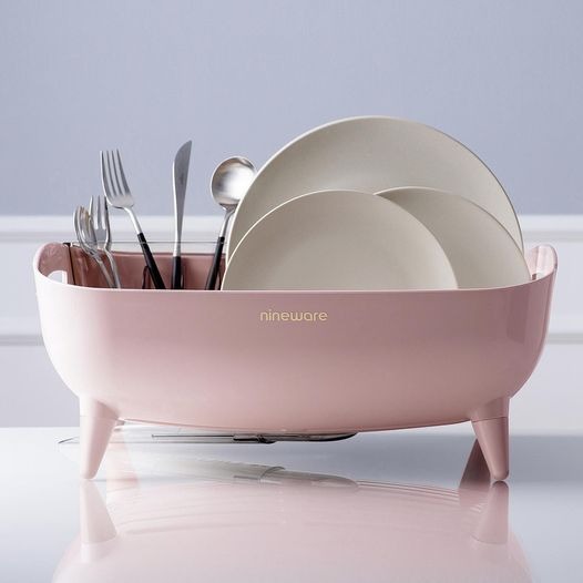 Wide Volume Dish Drying Rack | Large utensil holder included | Made in Korea