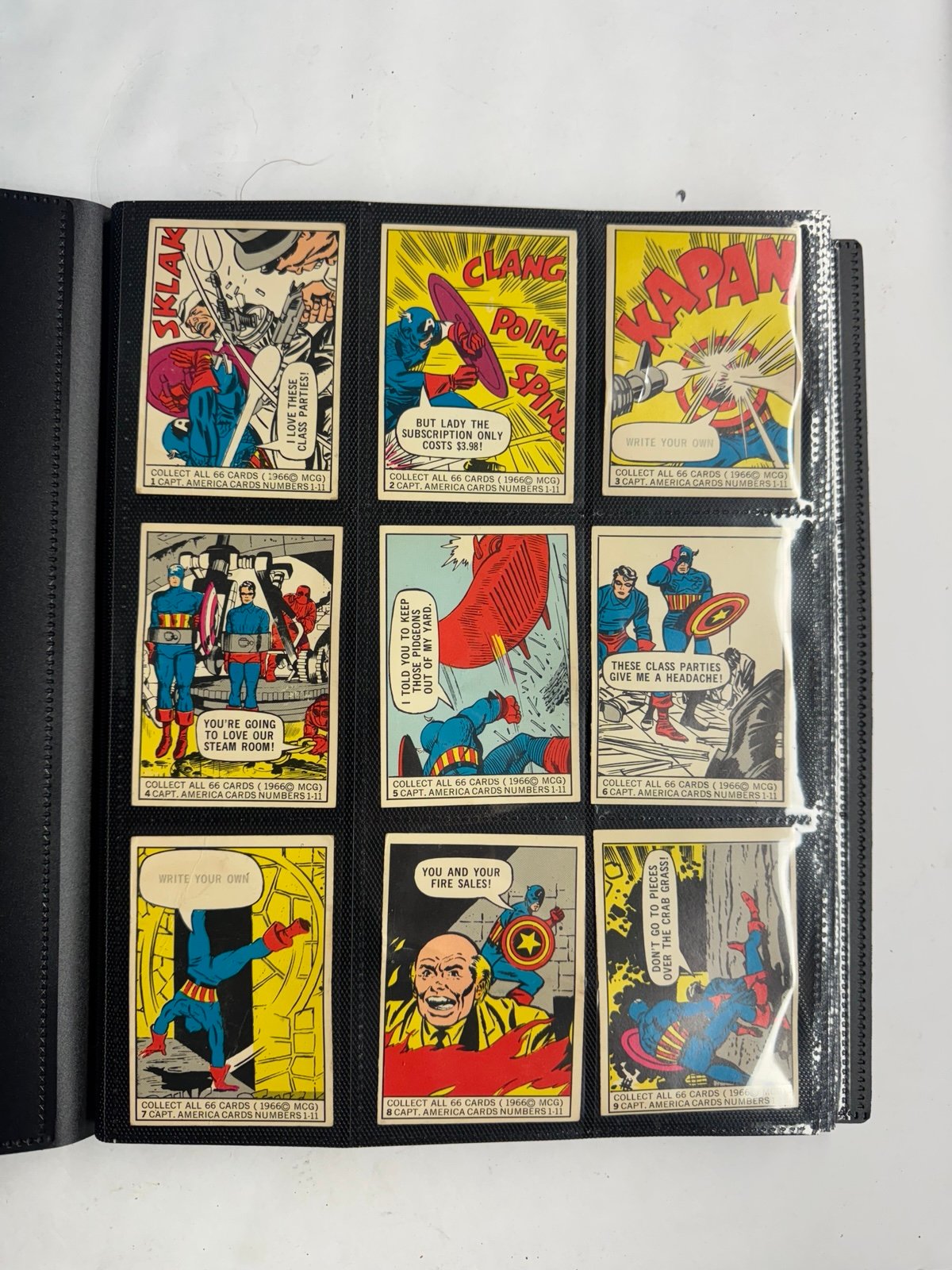 1966 MCG Marvel Cards W / binder