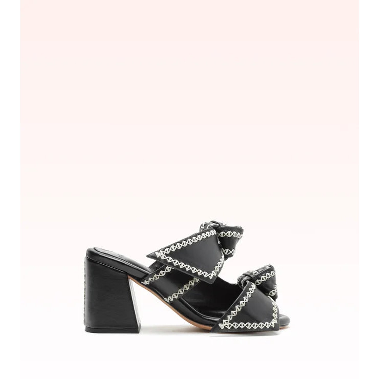 Alexandre Birman Asymmetric Clarita 75 Curso/Preto Nappa Black Leather Sandal
