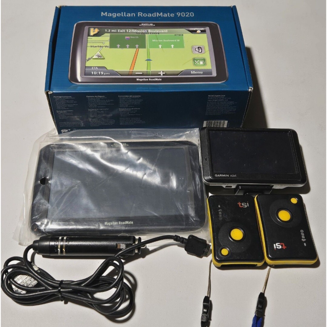 LOT 4 GPS Receivers Garmin Nuvi Magellan RoadMate 9020 TSI G-Log 760 Route Log