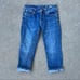 Miss Me Boyfriend Capri flap pocket embroidered jeans