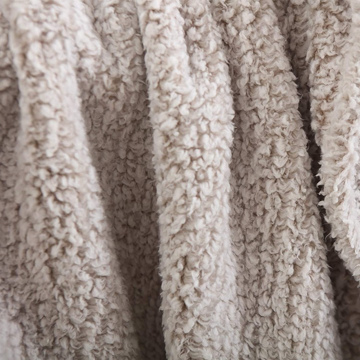 Ultra Soft Cozy Sherpa Throw Blanket, Light Weight Warm Decorative
