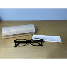 Jimmy Choo Eyeglasses Frames Only Havanna Tortoise Shell & Case Preppy Twee