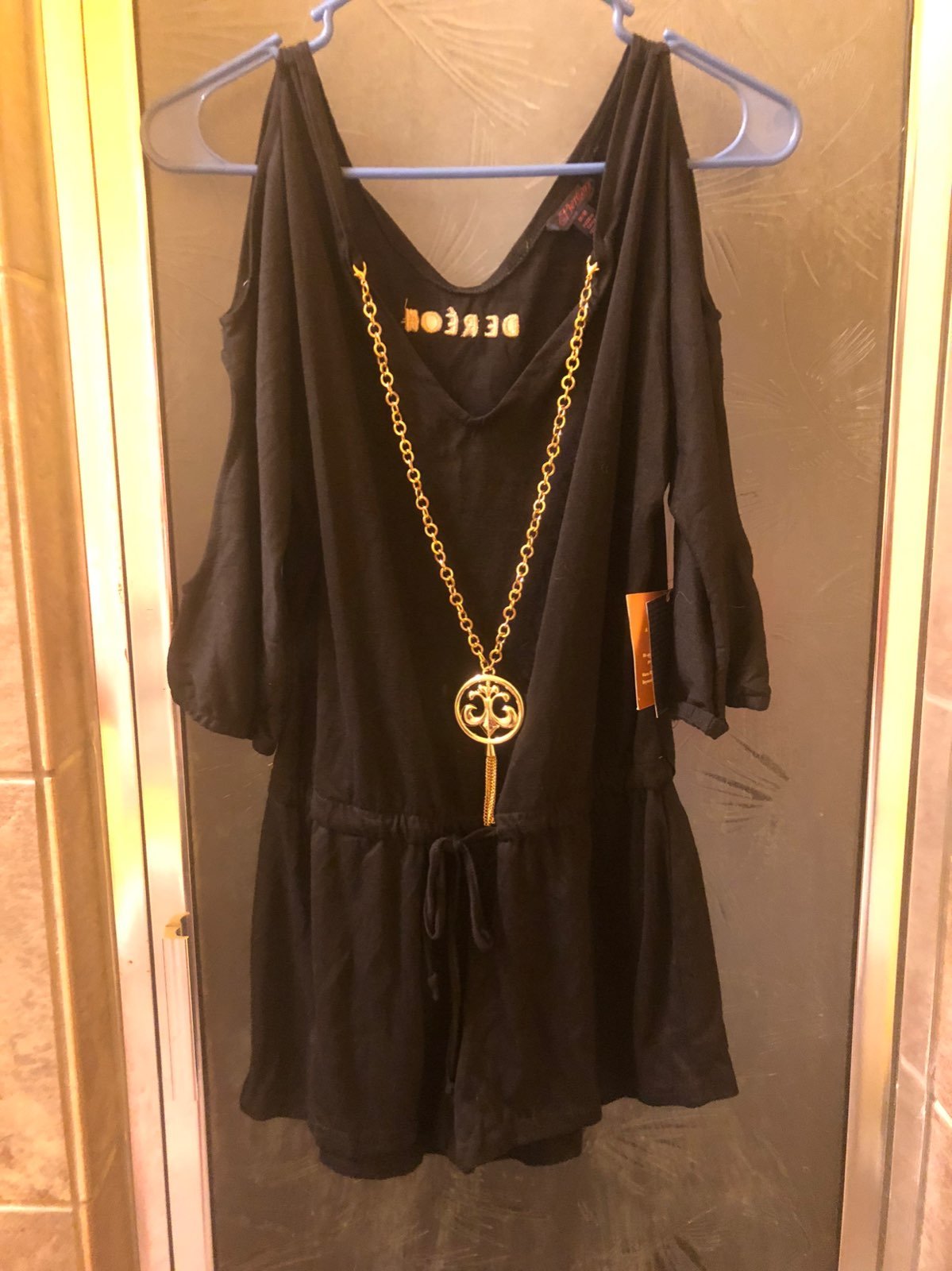 Black dereon romper