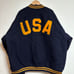 Excellent condition 90s Ralph Lauren POLO JEANS wool varsity jacket navy