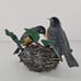 Danbury Mint American Robins on Nest Figurine by Bob Guge *Repair*