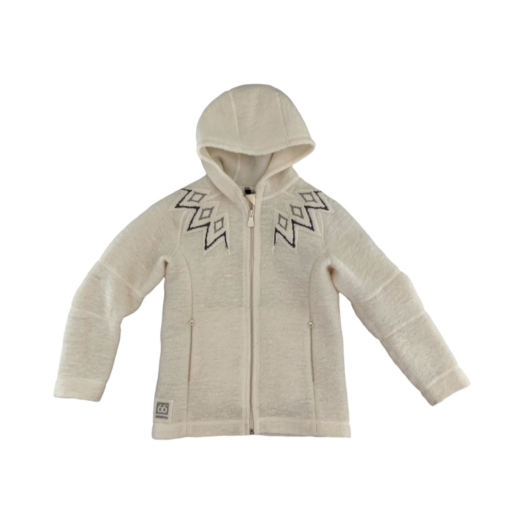 66 North Iceland Full Zip Wool Jacket Size 10