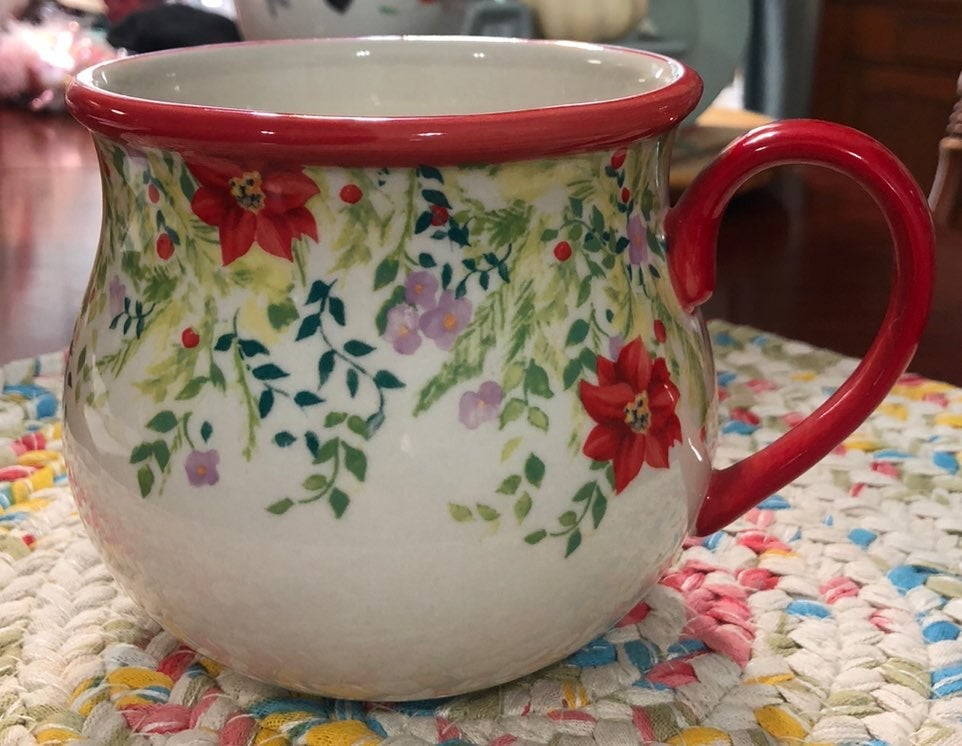 Pioneer Woman Holiday Cheer Belly Mug Jumbo Christmas