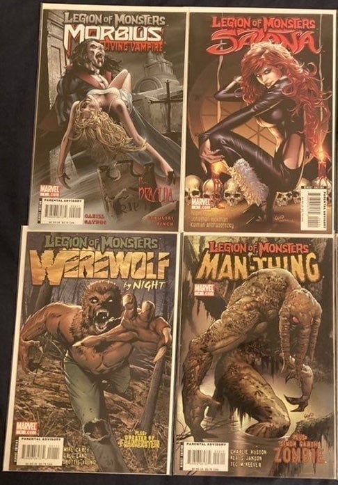 LEGION OF MONSTERS 2007 ONE-SHOTS MAN-THING MORBIUS SATANA WEREWOLF BY NIGHT