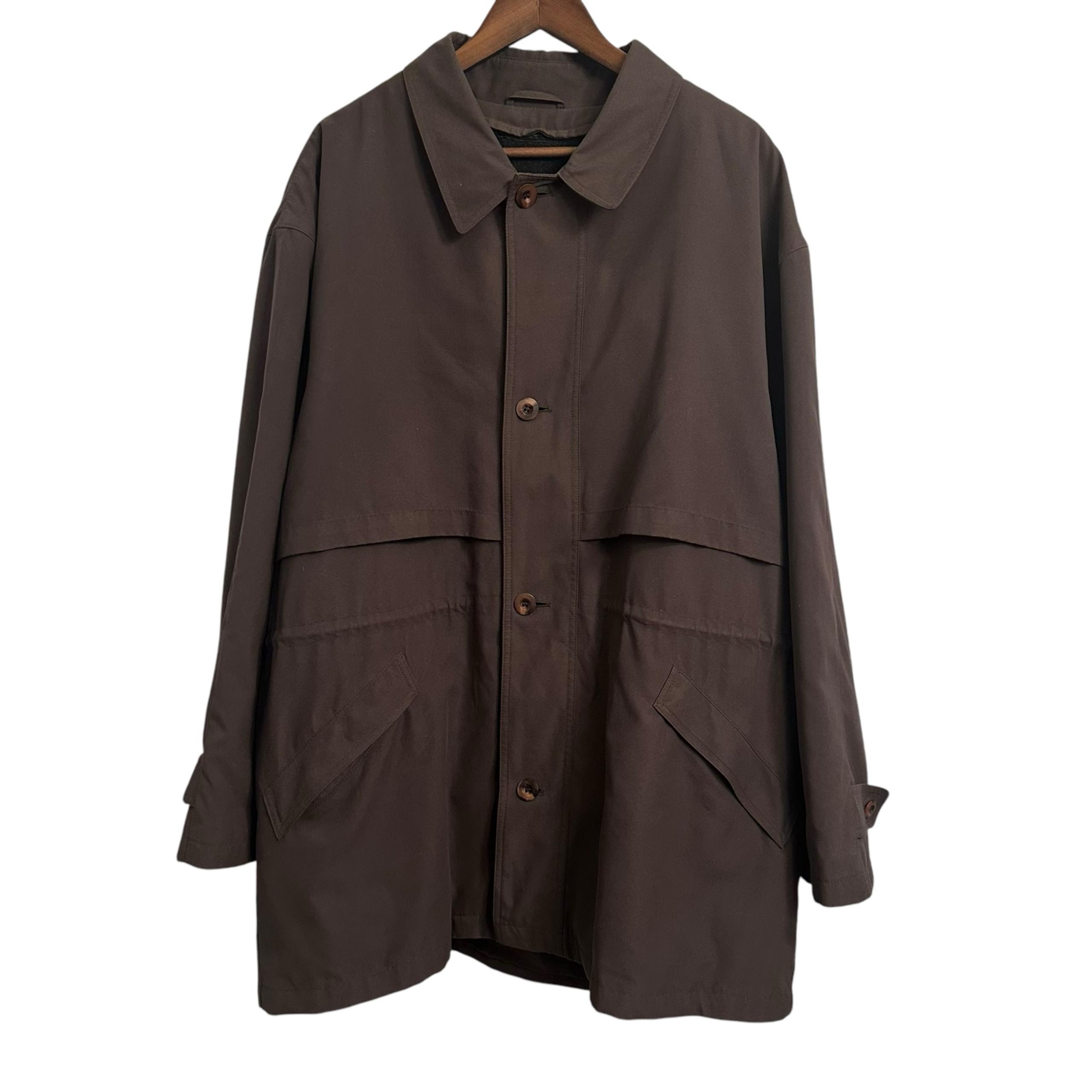 Bill Blass Menswear Trench Coat Overcoat Vented Button Up Men’s XL Wool Lined