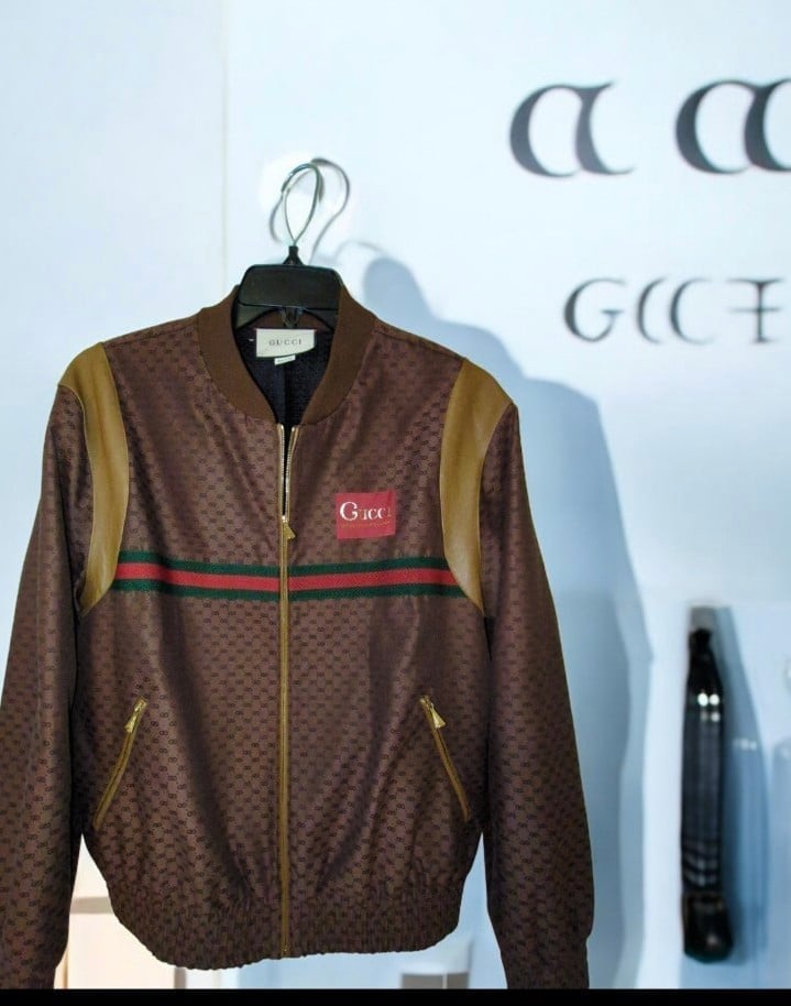 Gucci GG GRG Varsity Jacket Sz Large Beautiful Condition.