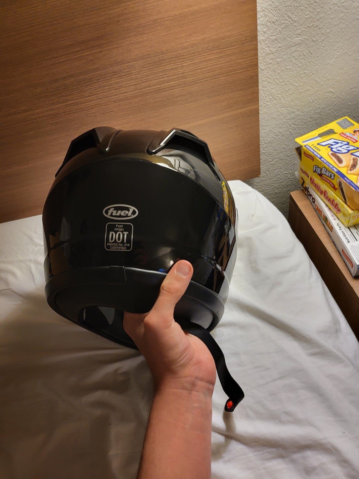 Motorcycle Helmet fuel full face XL and finger less gloves XL