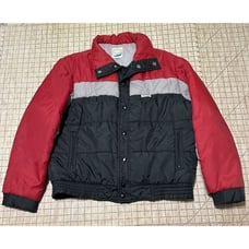 Vintage Castlepeak Outerwear Bomber Jacket Men's XL Red Grey