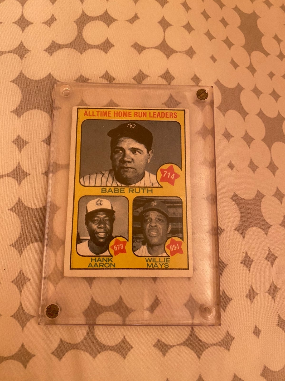 All time home run leaders playing card