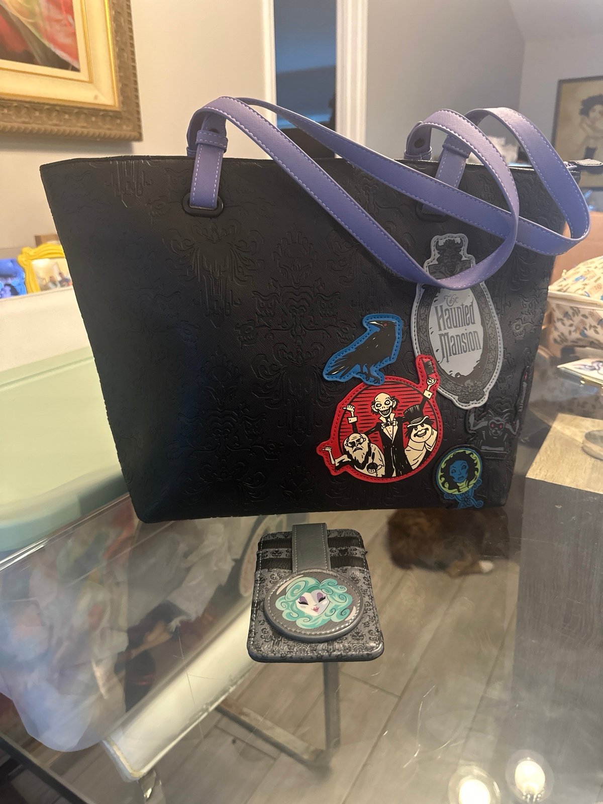 Loungefly Disney haunted mansion tote bag and wallet