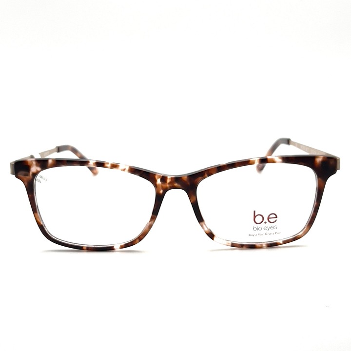 B.e Bio Eyes BE253 Tuberose BLTT Full Eyeglass Frame Maroon Pink Gold 53-16-142