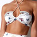 Motel Rocks satin halter neck butterfly print