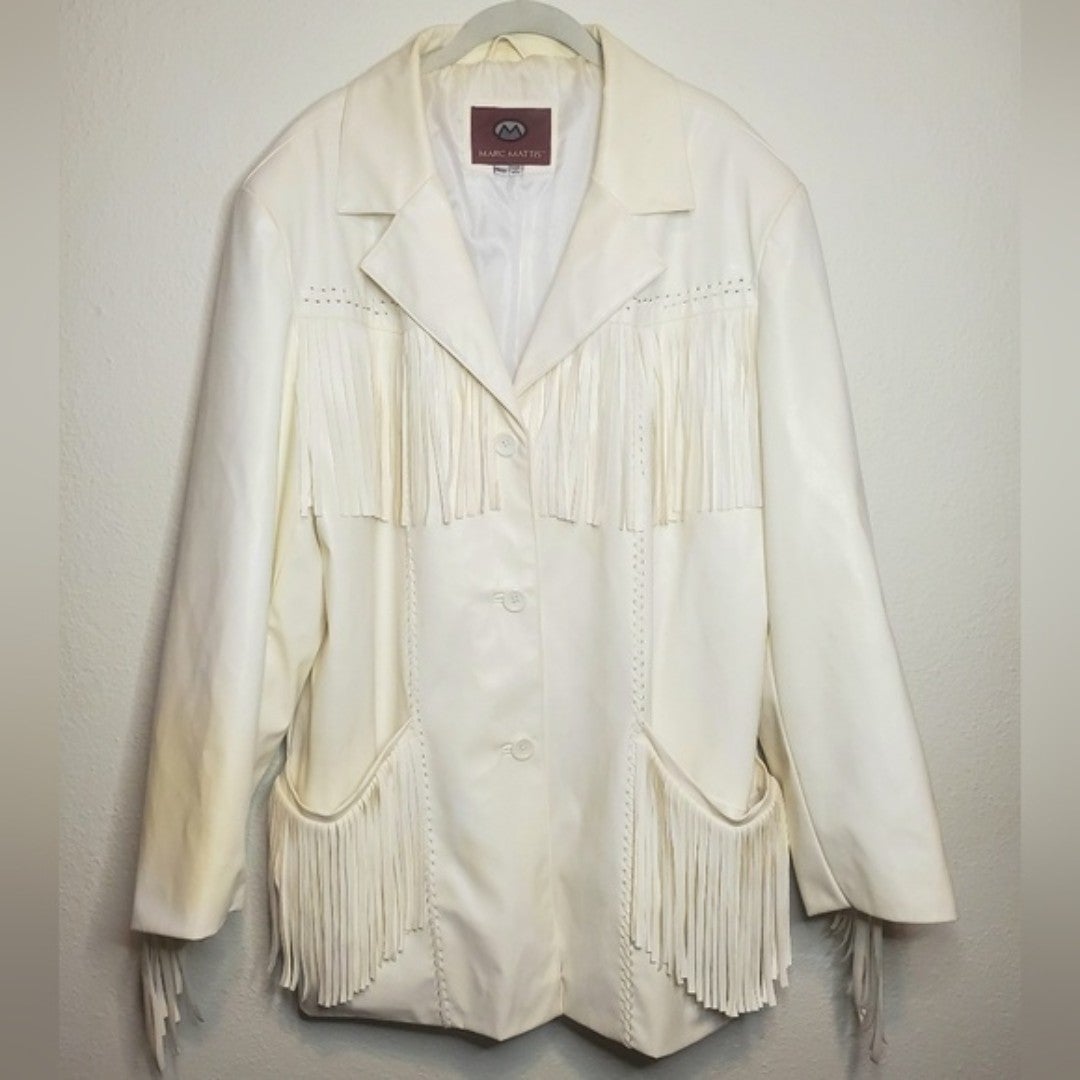Vintage White Fringe Jacket