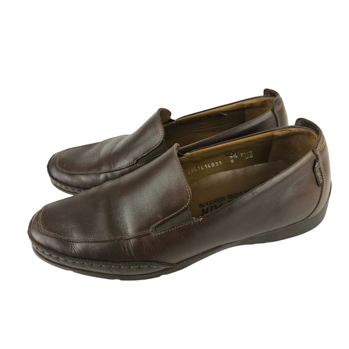 Mephisto Edlef Brown Leather Slip On Leather Loafer Cool Air Size US 9
