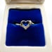14k Yellow Gold Diamond Heart Ring