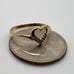 14k Yellow Gold Diamond Heart Ring