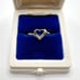 14k Yellow Gold Diamond Heart Ring