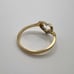 14k Yellow Gold Diamond Heart Ring
