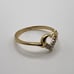 14k Yellow Gold Diamond Heart Ring