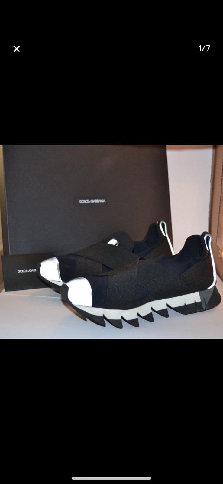 Ladies Dolce Gabbana size 6/36 Ibiza slip on sneakers.