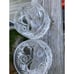 6 Brilliant Cut Lead Crystal Stemware, Etched To Clear, w/Star Burst Design 5.5”