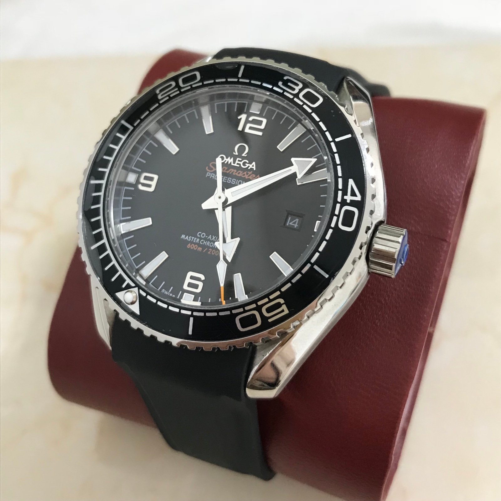 Black Seamaster 43.5mm Men's Watch