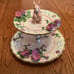 Avon Vintage Springtime Collection 2-Tier Pastry/Cake Stand Tray Easter