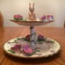 Avon Vintage Springtime Collection 2-Tier Pastry/Cake Stand Tray Easter