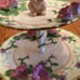 Avon Vintage Springtime Collection 2-Tier Pastry/Cake Stand Tray Easter