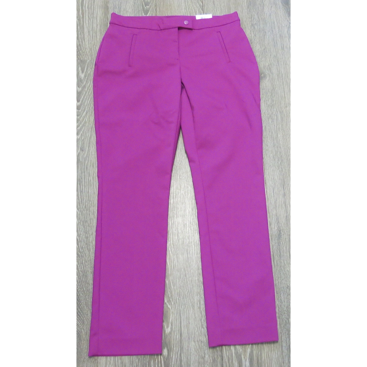 ALFANI *NWT* Pants Slim Leg Tummy Control Size 8 Women Fuchsia Career Wear